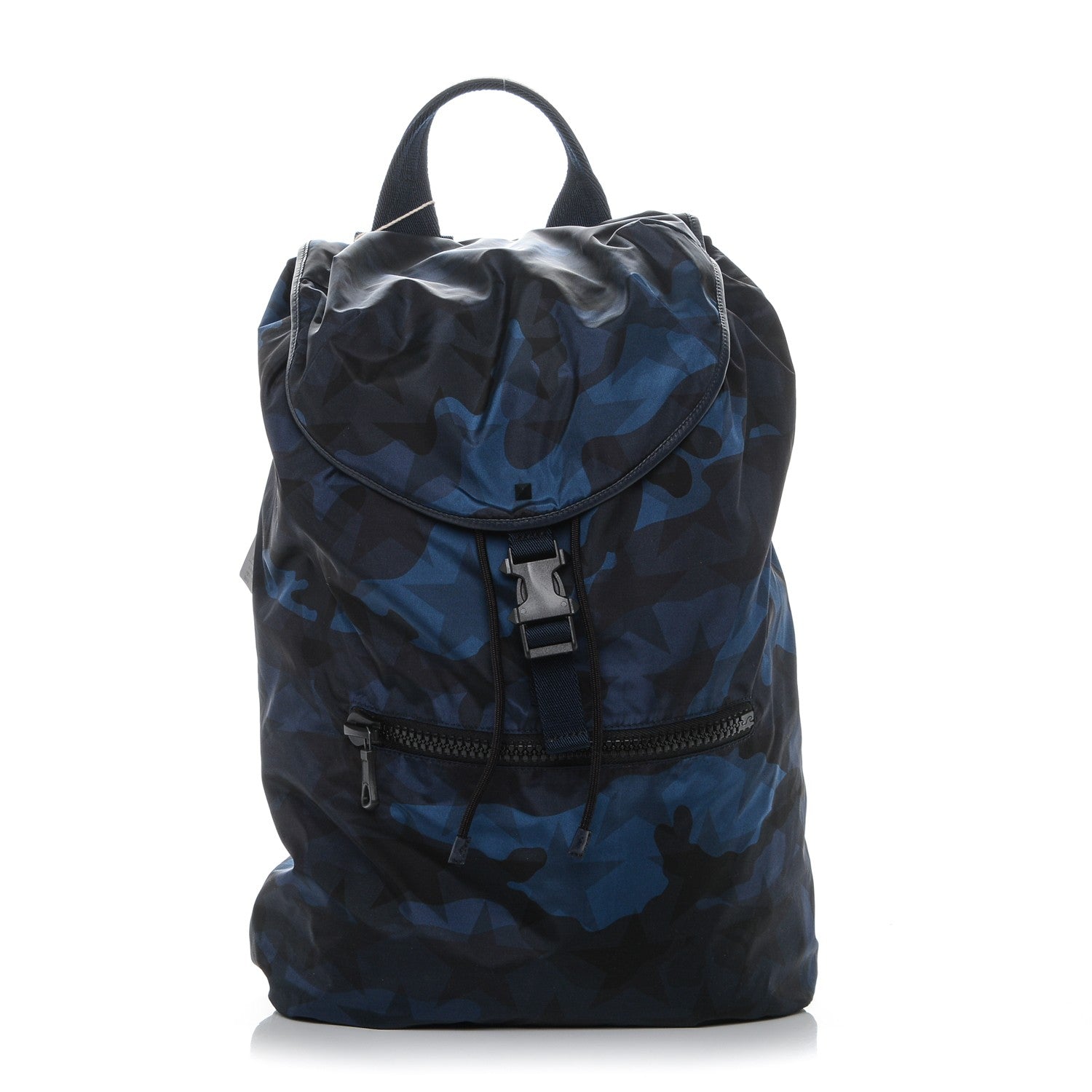 Valentino Garavani Nylon Printed Camustars Backpack Blue 1 of 6