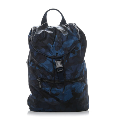 Valentino Garavani Nylon Printed Camustars Backpack Blue 1 of 6