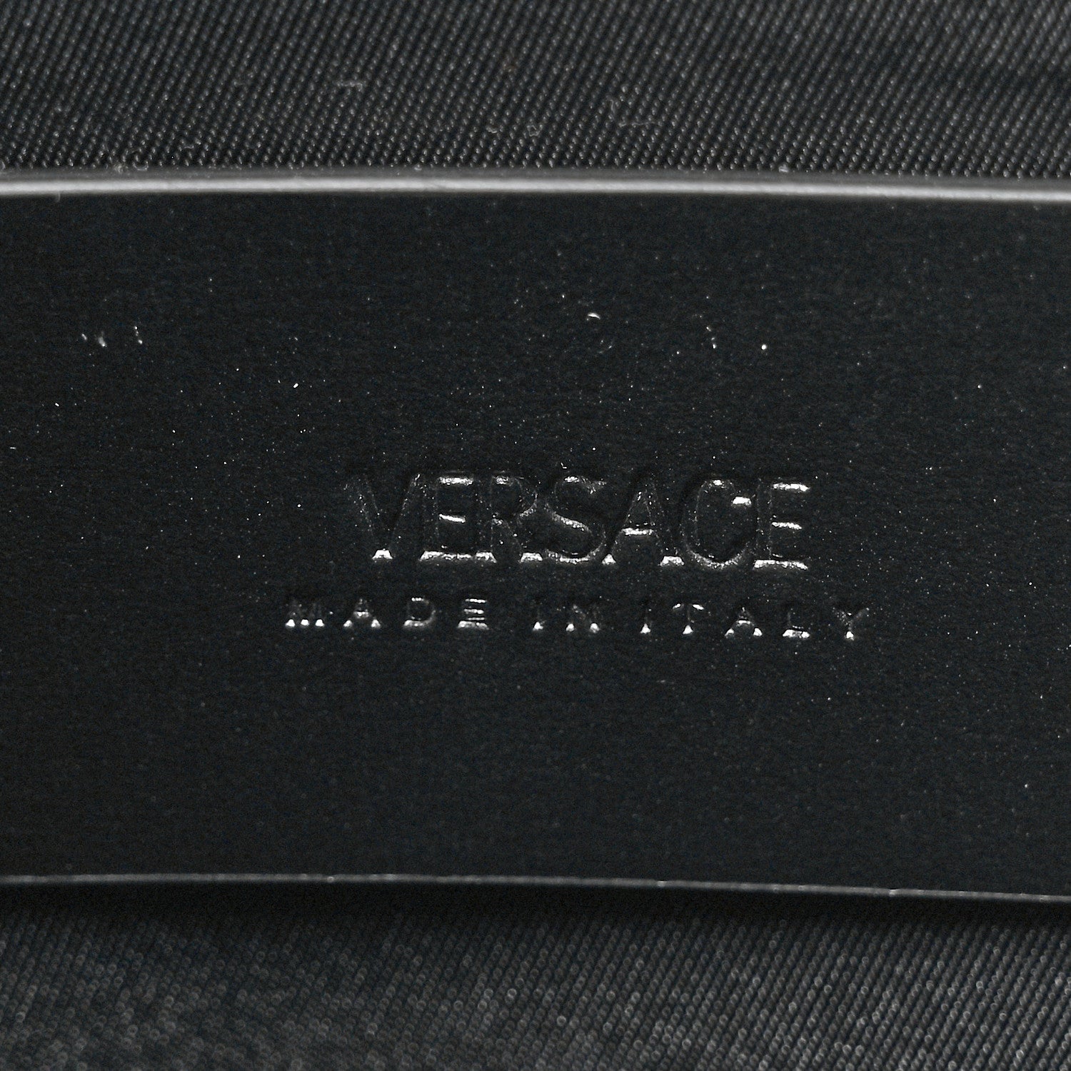 Versace Calfskin Cargo Tote Black 6 of 9