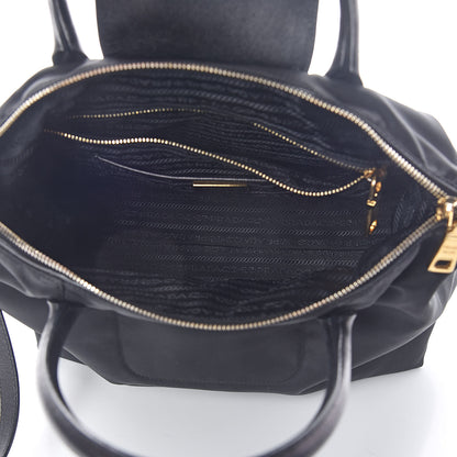 Prada Tessuto Nylon Saffiano Tote Black 5 of 10
