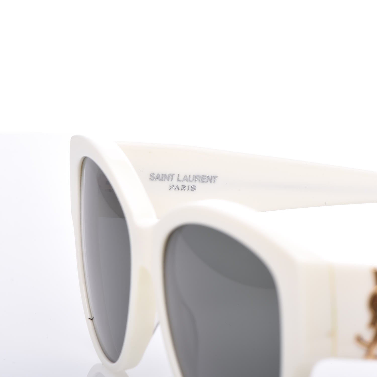Saint Laurent SL M3 007 Sunglasses Ivory 6 of 8