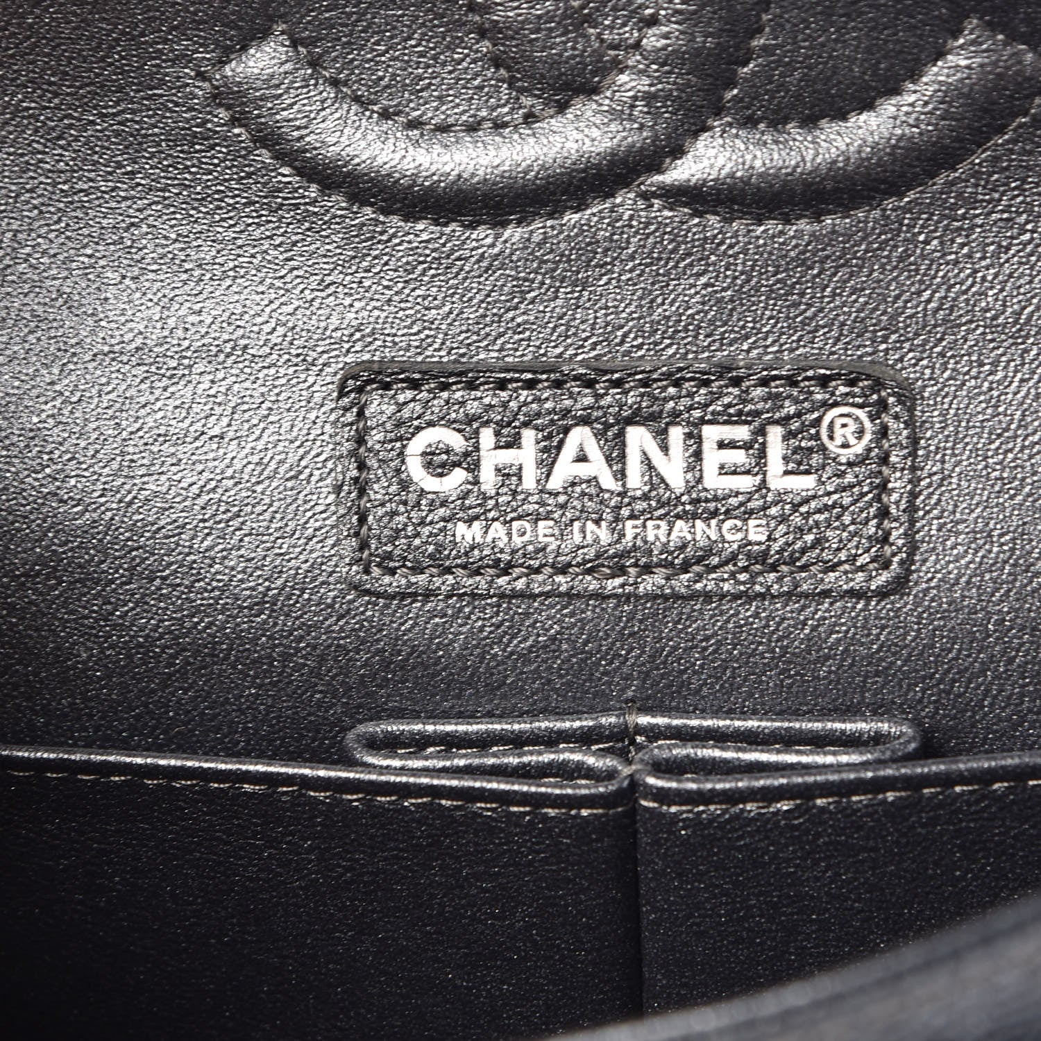 Chanel Pearly Caviar Quilted Medium Double Flap Grey 6 of 10
