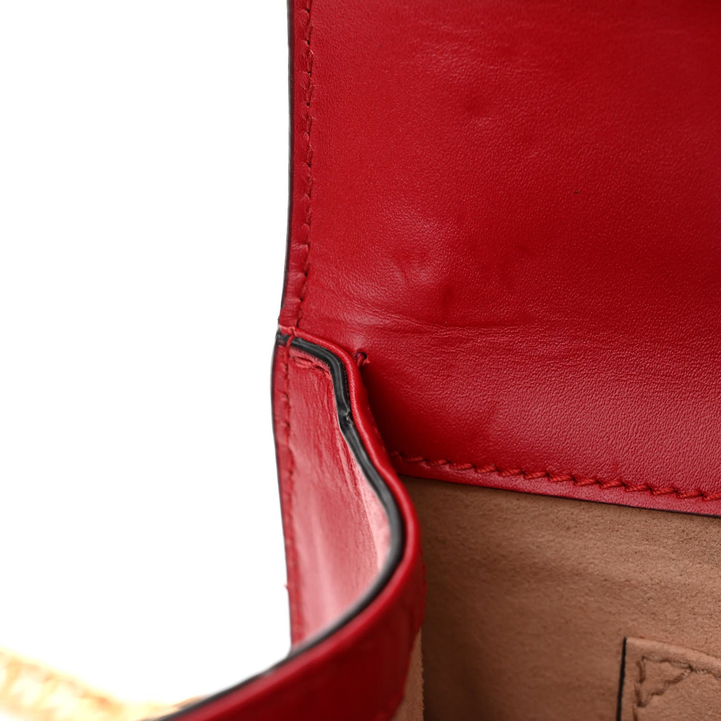 Guccissima Small Padlock Shoulder Bag Hibiscus Red