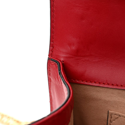 Gucci Guccissima Small Padlock Shoulder Bag Hibiscus Red 12 of 13