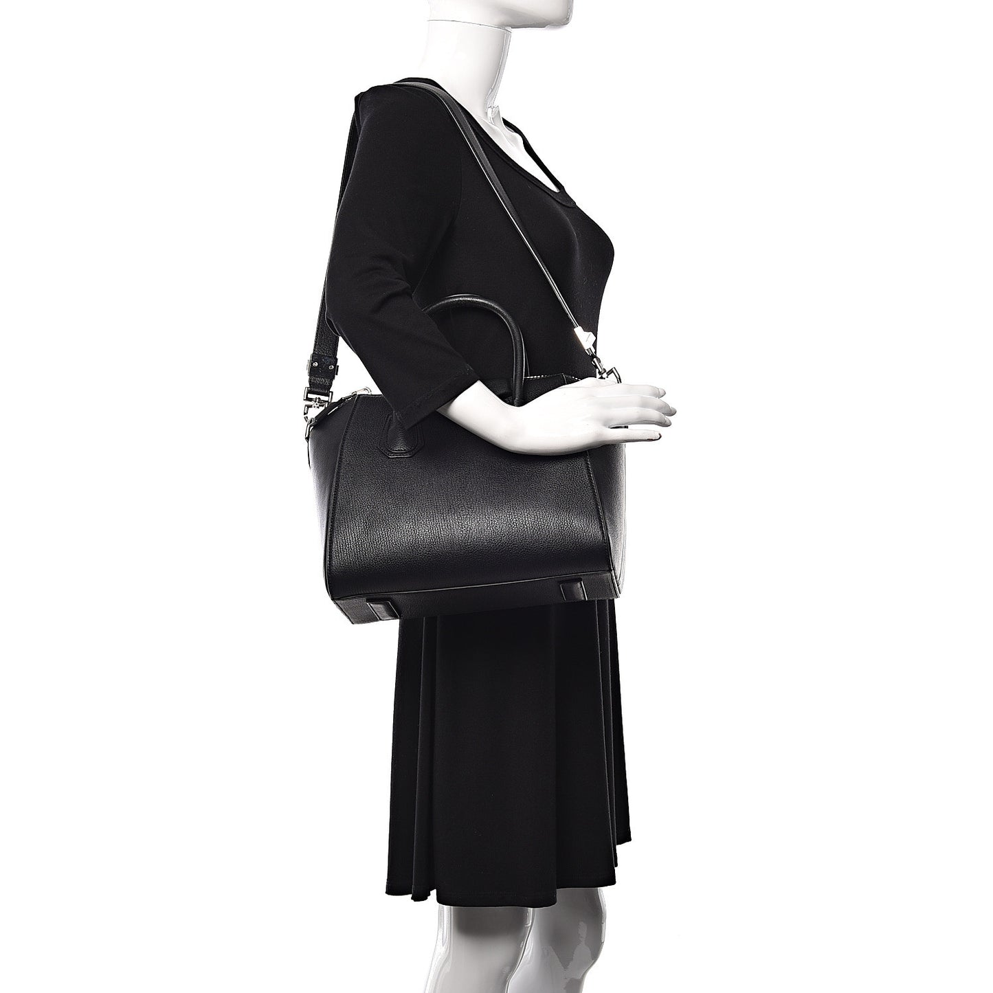 Sugar Goatskin Small Antigona Black