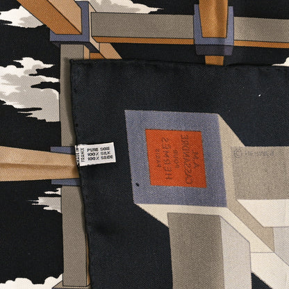 Hermes Silk Perspective II Cassandre Scarf 45 3 of 3