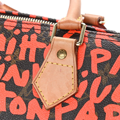 Louis Vuitton Monogram Graffiti Speedy 30 Orange 19 of 21