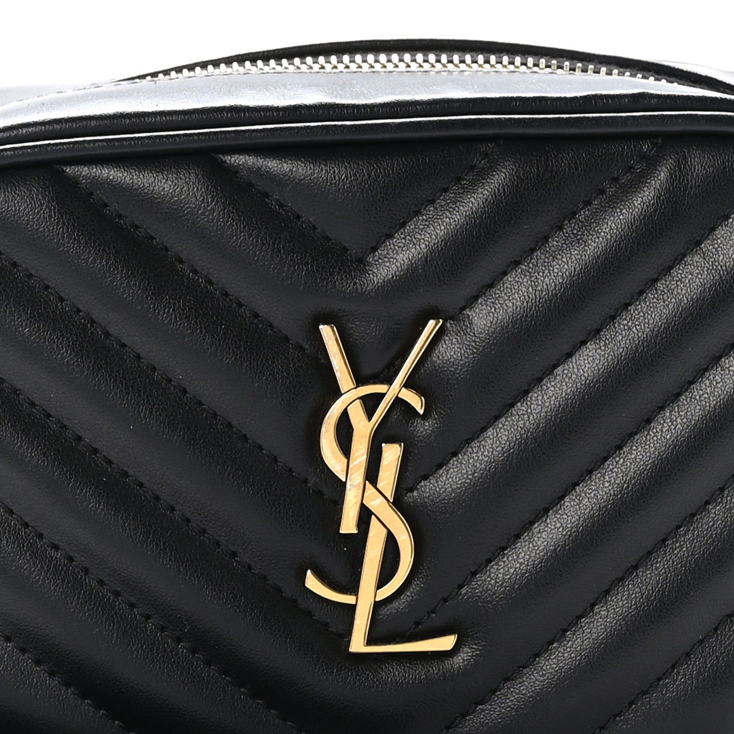 Saint Laurent Calfskin Matelasse Monogram Lou Belt Bag Black 8 of 11