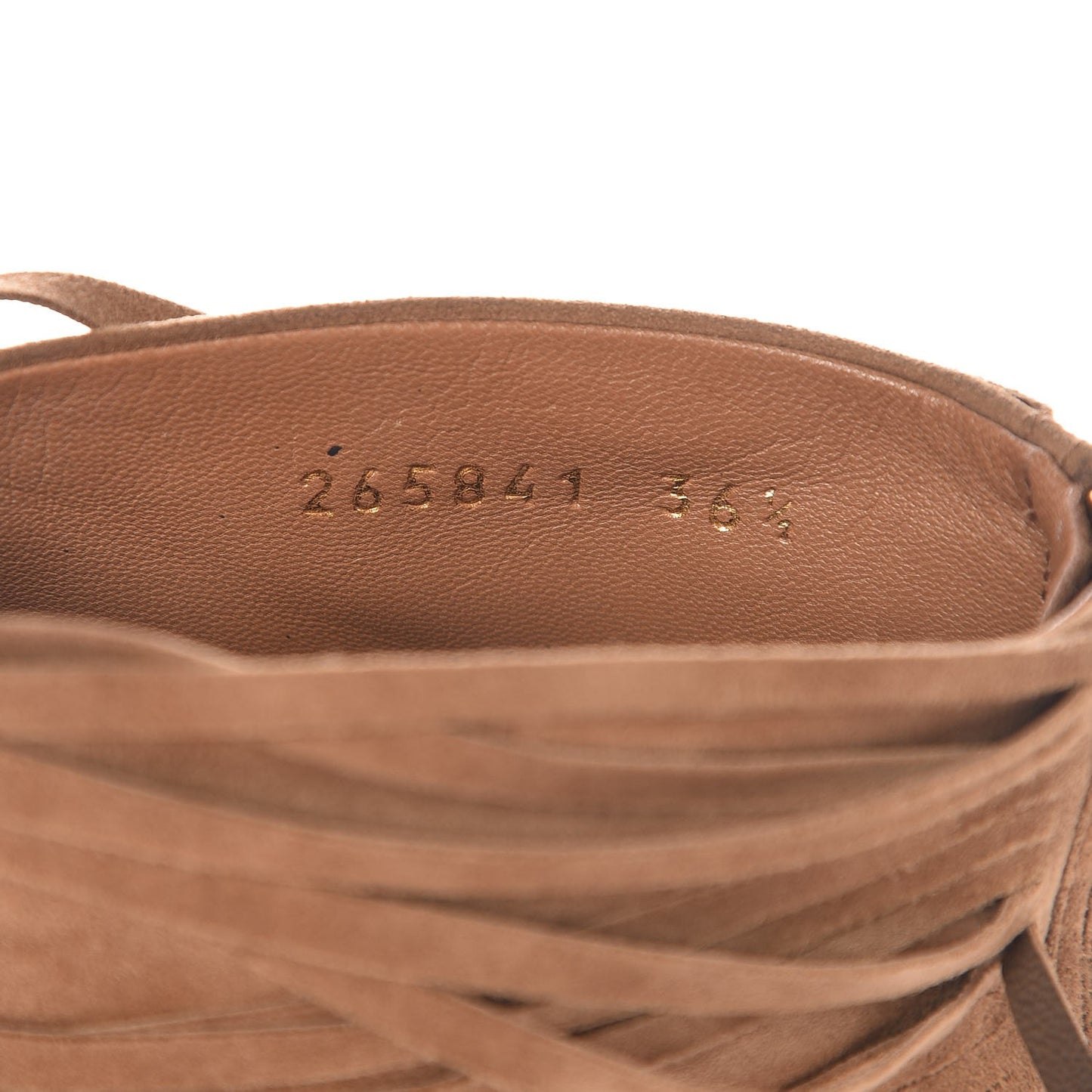Suede Akerman Peep Toe Ankle Boots 36.5 Camel