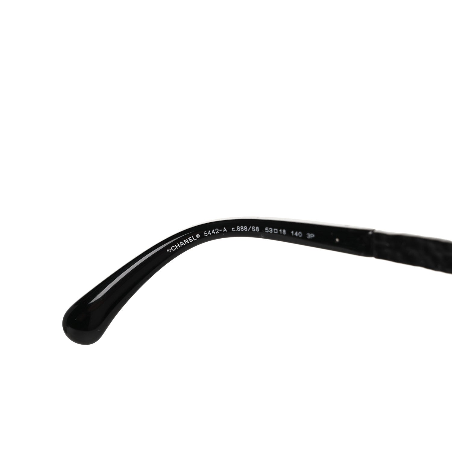 Chanel Acetate Metal Polarized Rectangle Sunglasses 5442 Black 6 of 6