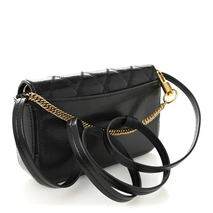Givenchy Goatskin Quilted GV3 Mini Pocket Convertible Bag Black 3 of 11
