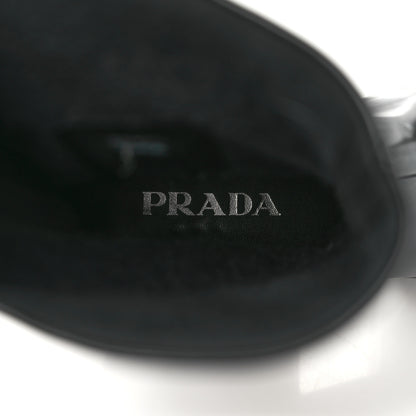 Prada Nappa Tech Logo 70mm Platform Boots 37 Black 7 of 9