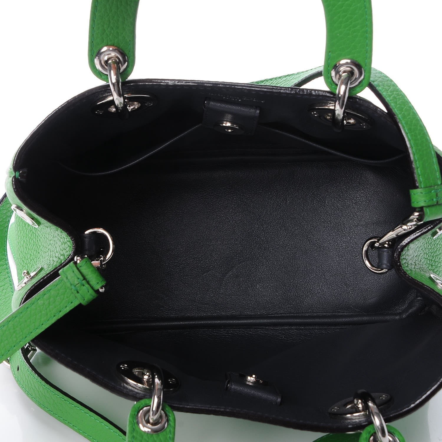 Christian Dior Bullcalf Small Diorissimo Tote Grass Green 6 of 12