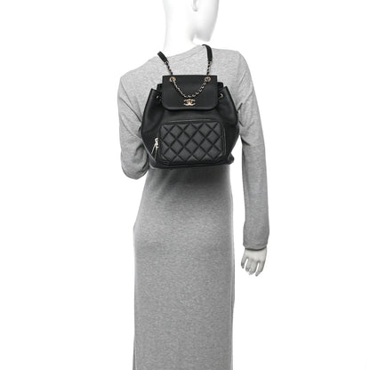 Chanel Caviar Quilted Business Affinity Backpack Black 2 of 10