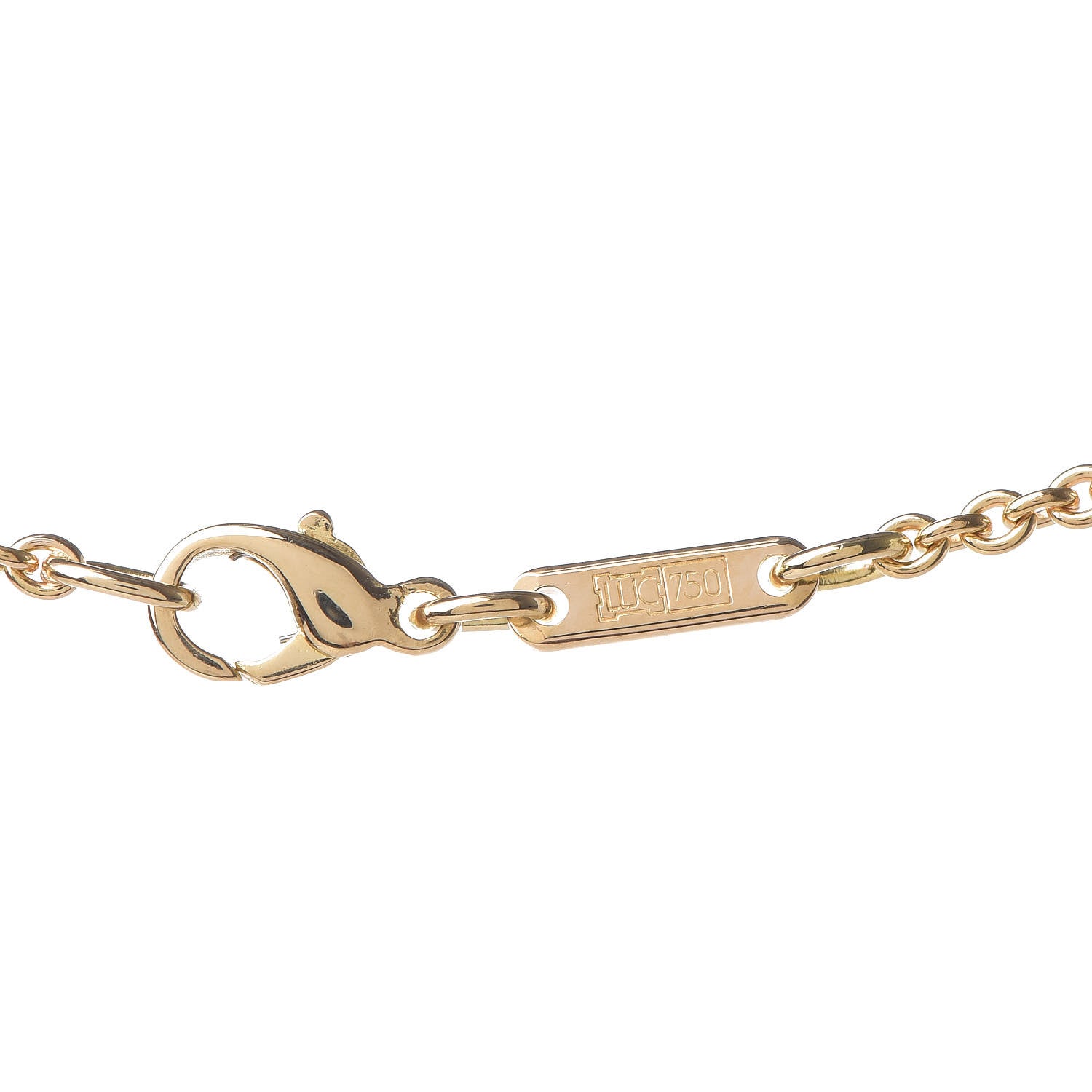 Chopard 18K Yellow Gold 5 Happy Diamonds Pendant Necklace 6 of 6