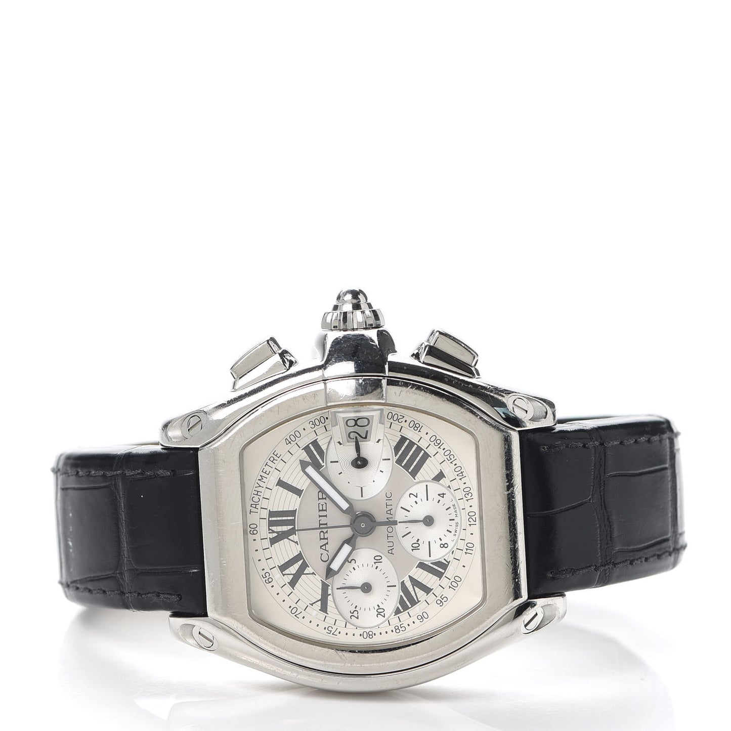 Stainless Steel Alligator 42mm Roadster Chronograph Automatic Watch