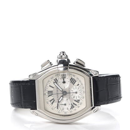 Cartier Stainless Steel Alligator 42mm Roadster Chronograph Automatic Watch 2 of 6