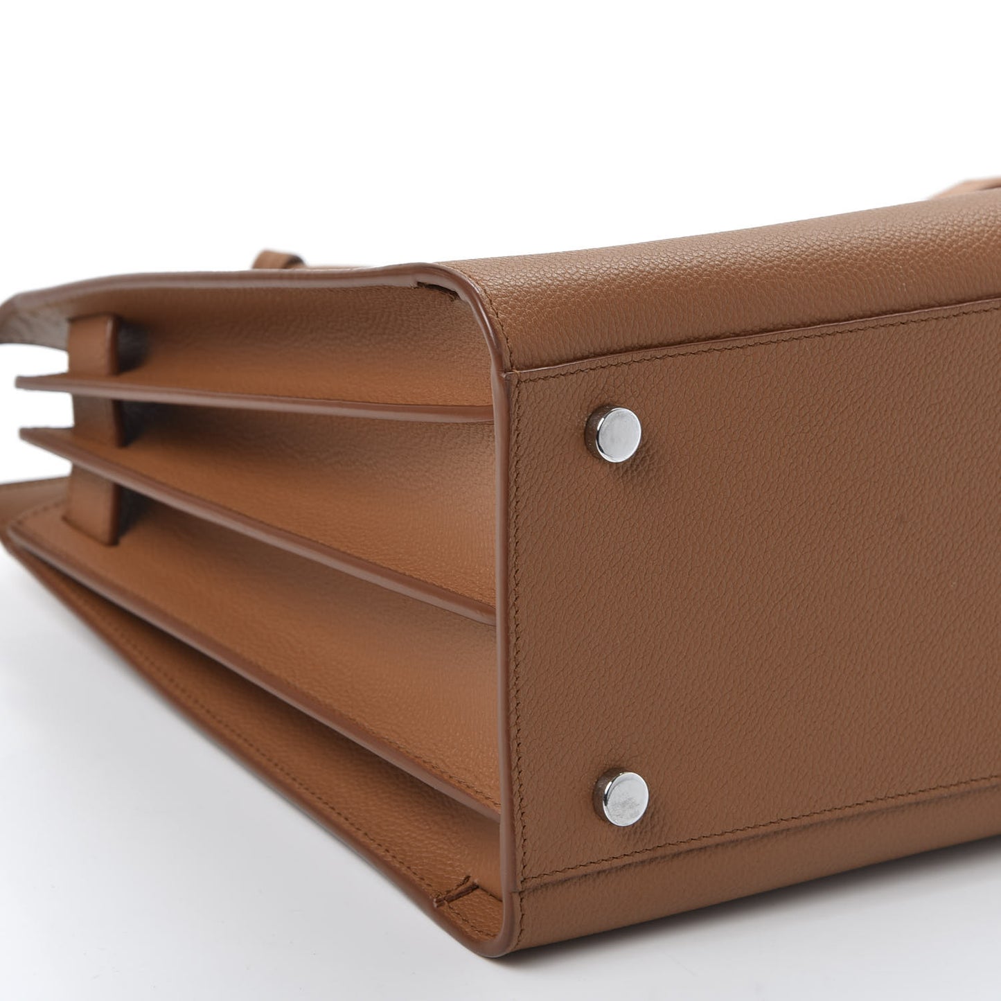 Grained Calfskin Small Sac de Jour Cognac