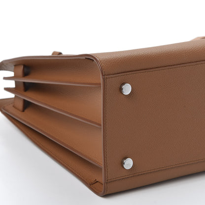 Saint Laurent Grained Calfskin Small Sac de Jour Cognac 5 of 13
