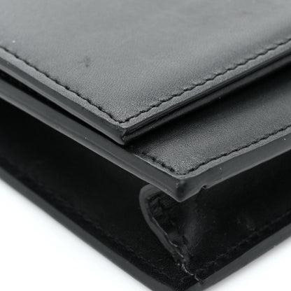 Saint Laurent Smooth Calfskin Classic Monogram Kate Tassel Chain Wallet Black 14 of 15