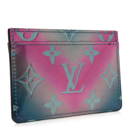 Louis Vuitton Metallic Vernis Degrade Card Holder Blue Pink 3 of 7