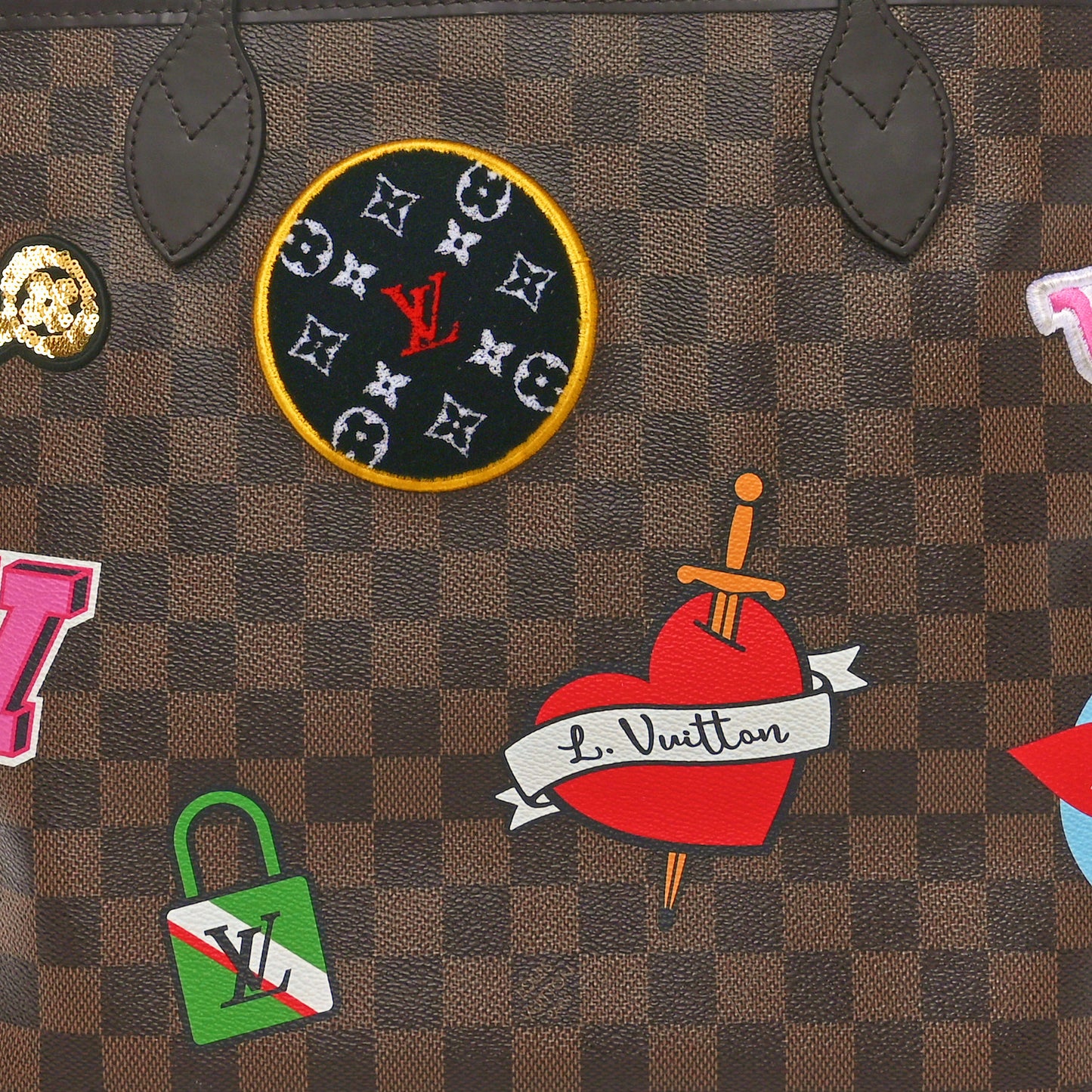 Damier Ebene Travel Stickers Neo Neverfull MM