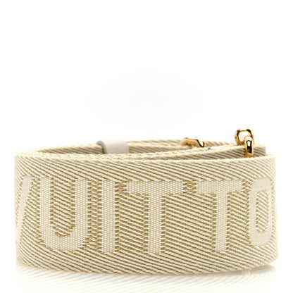 Louis Vuitton Jacquard Adjustable Shoulder Strap New Cream 2 of 4