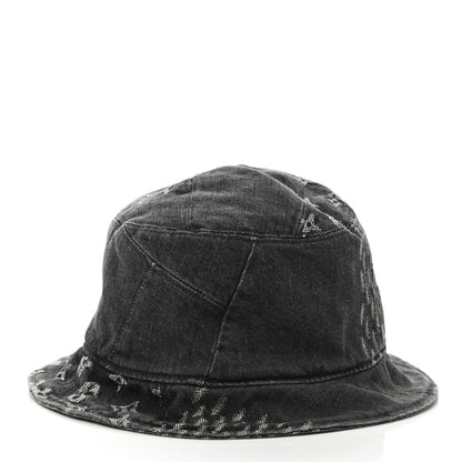 Louis Vuitton x NIGO Monogram Giant Denim Giant Damier Wave Sun Hat Gray 3 of 9