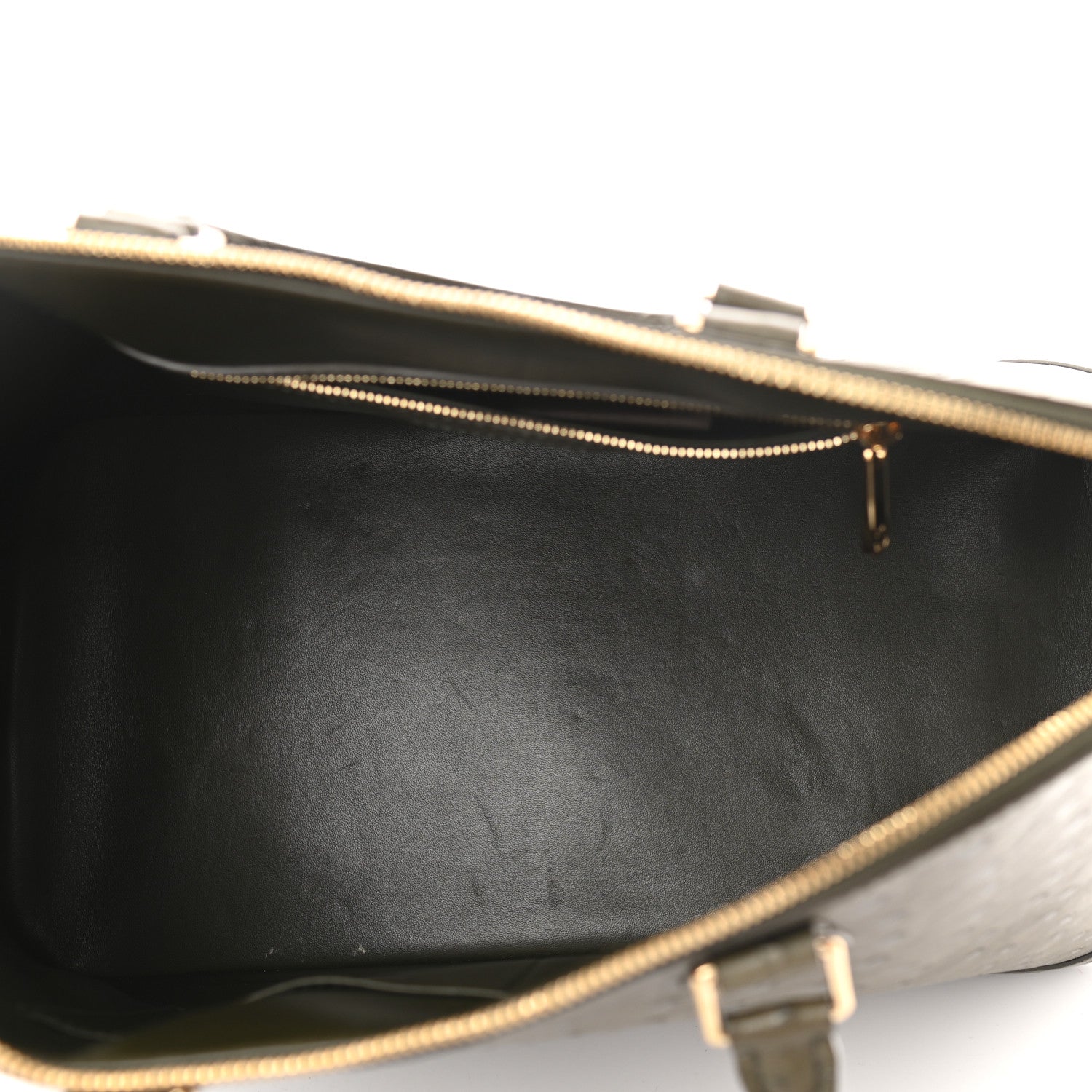 Louis Vuitton Ostrich Alma GM Olive 5 of 14