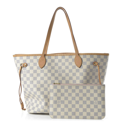 Louis Vuitton Damier Azur Neo Neverfull MM Rose Ballerine 1 of 10