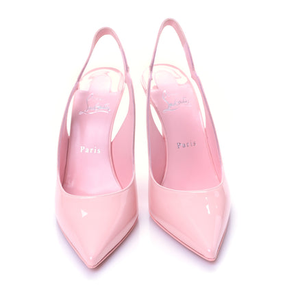 Christian Louboutin Patent Hot Chick Slingback 100 Pumps 39 Rosy 2 of 8