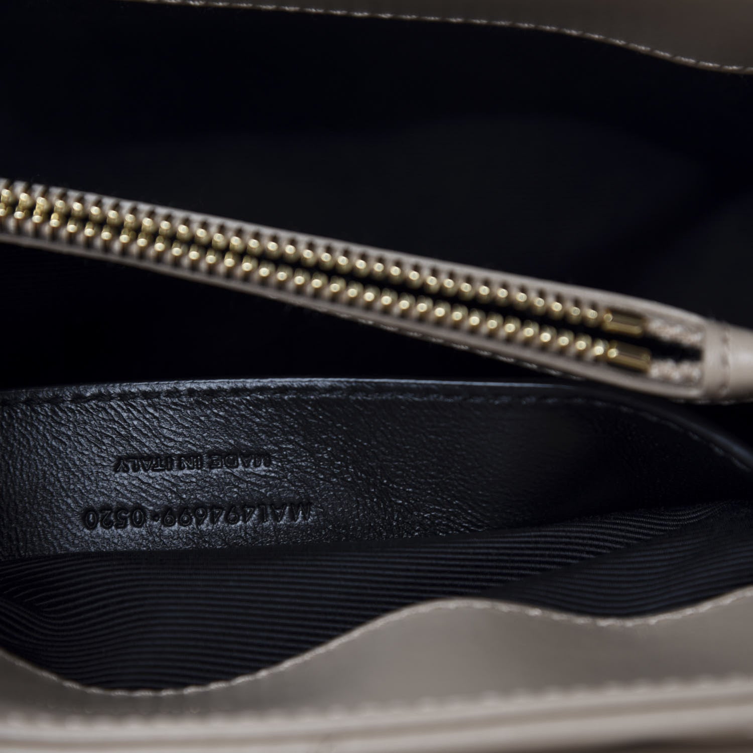Saint Laurent Calfskin Y Quilted Monogram Small Loulou Chain Satchel Dark Beige 10 of 11