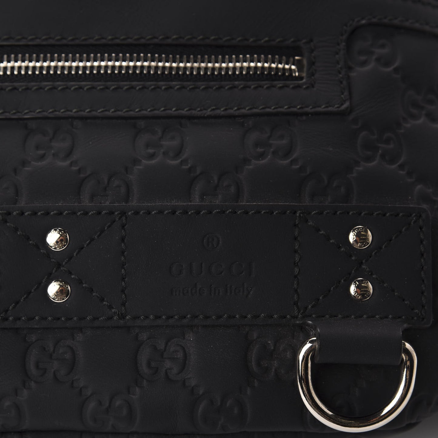 Guccissima Web Belt Bag Black