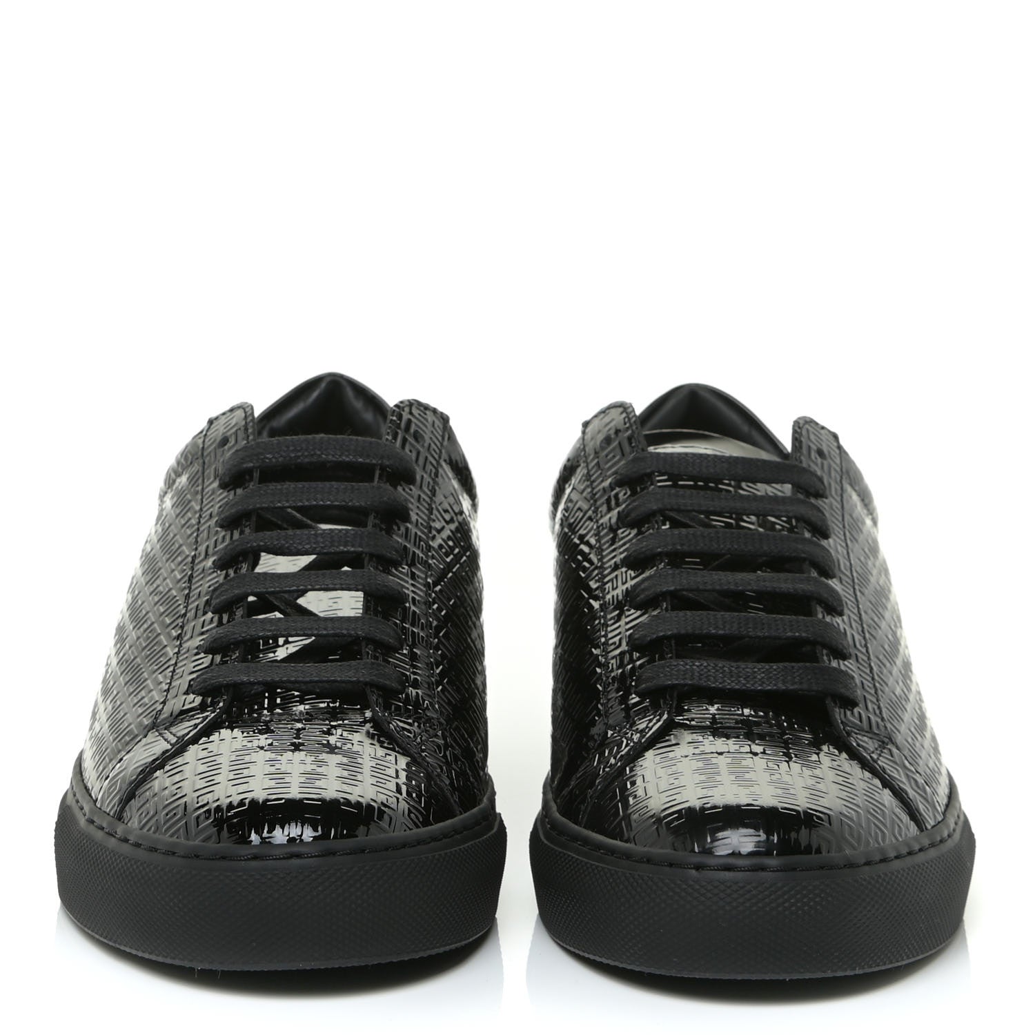 Givenchy Patent 4G Logo Embossed Womens Urban Street Sneakers 40 Black 3 of 14