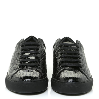 Givenchy Patent 4G Logo Embossed Womens Urban Street Sneakers 40 Black 3 of 14