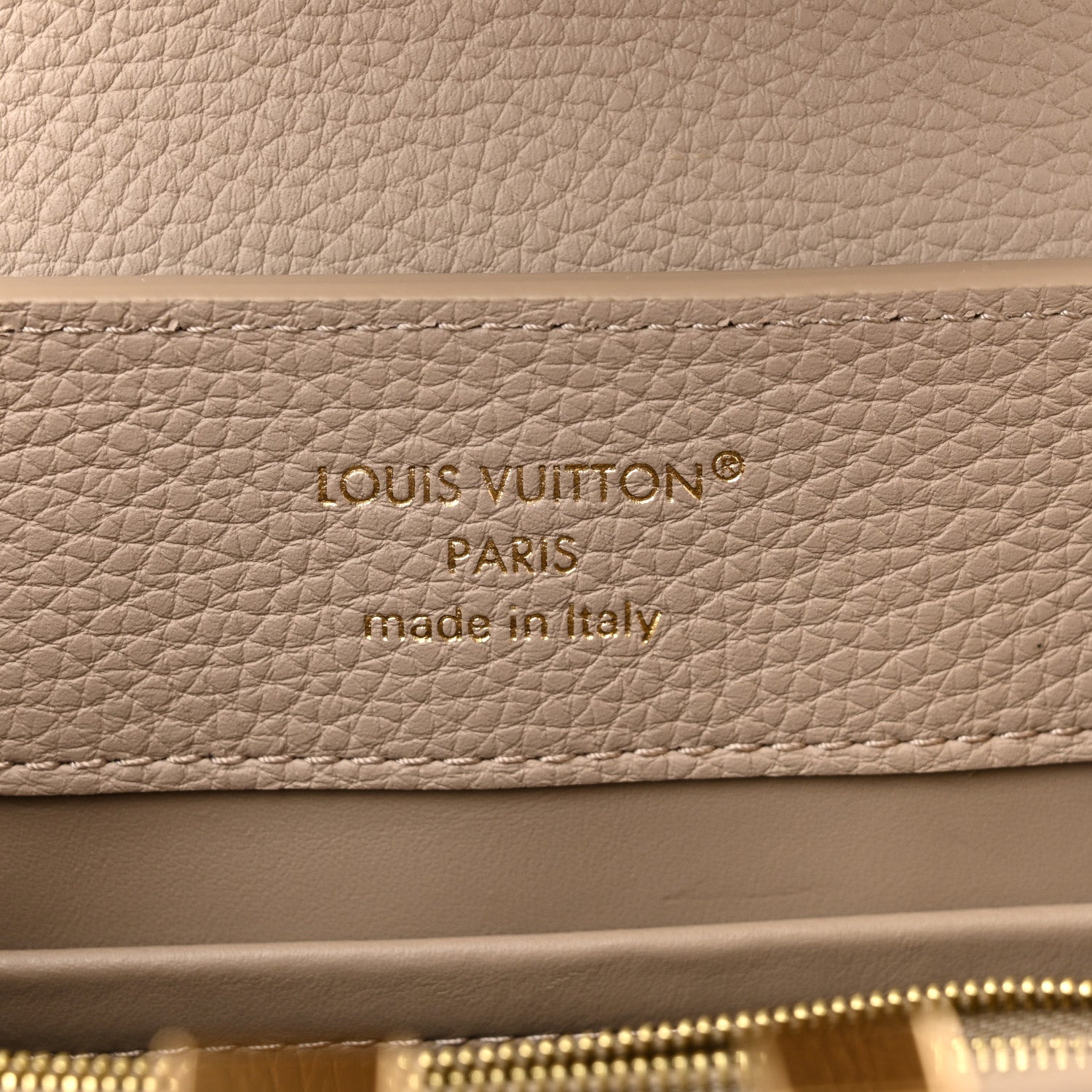 Louis Vuitton Taurillon Capucines BB Galet 6 of 9