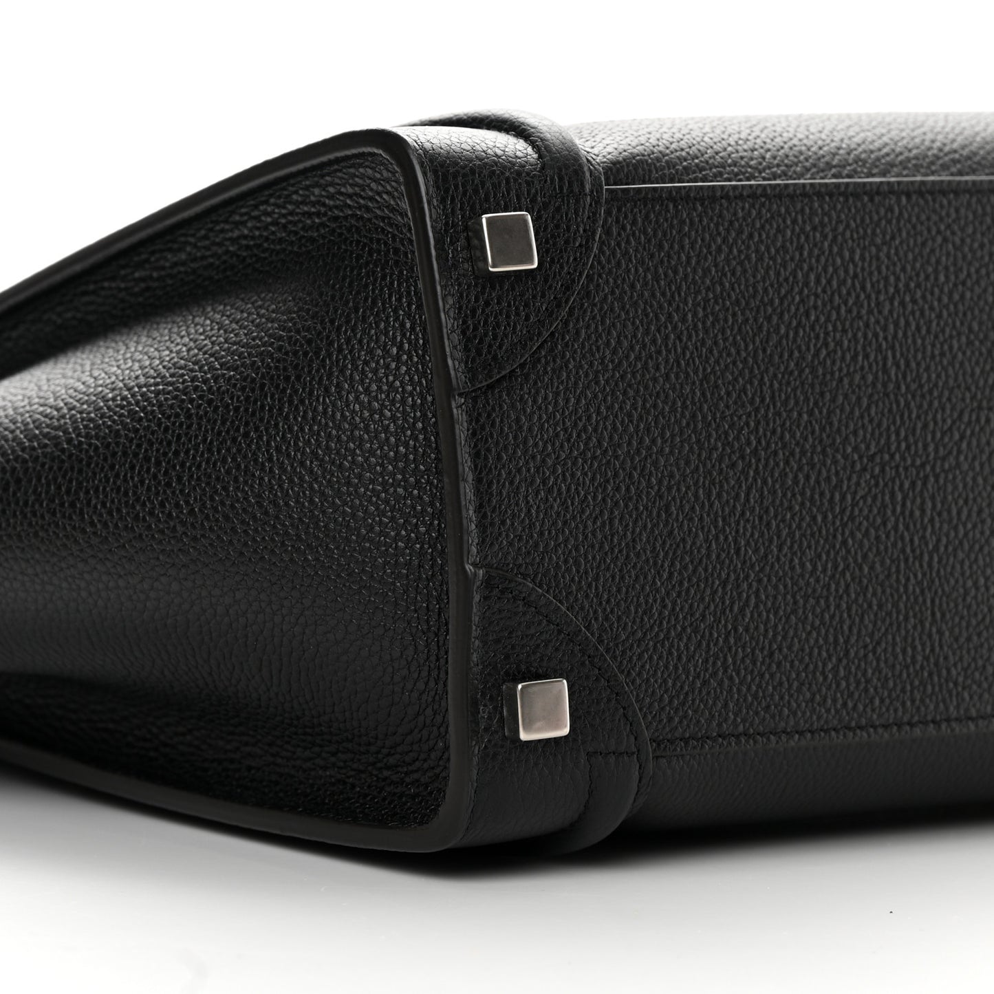Drummed Calfskin Micro Luggage Black