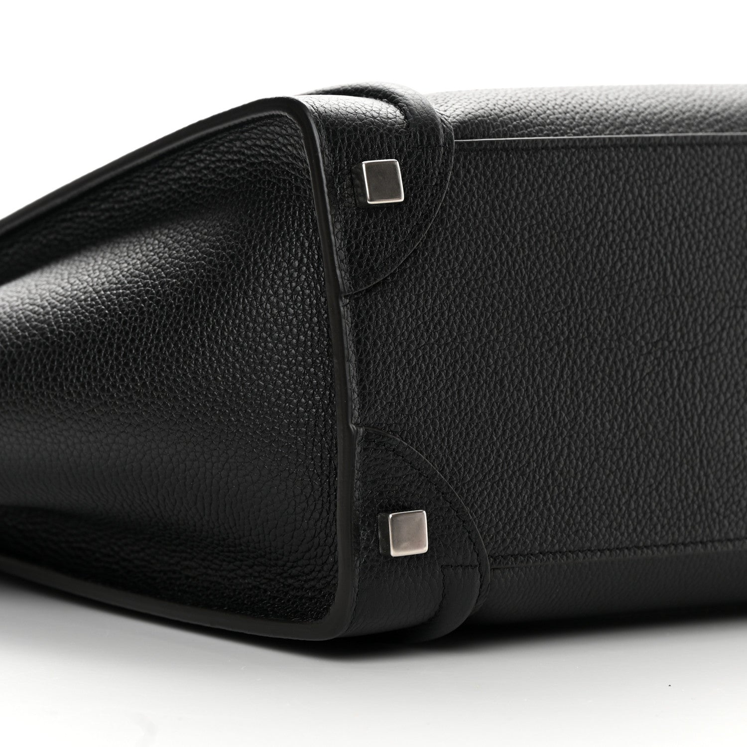 Celine Drummed Calfskin Micro Luggage Black 9 of 13