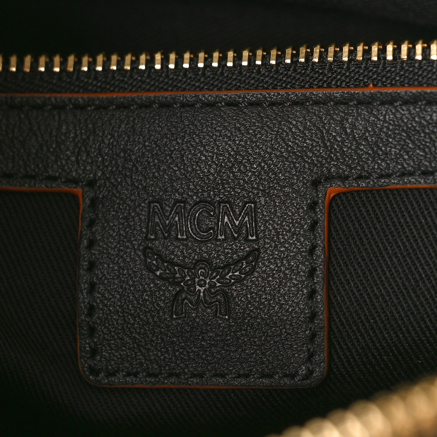 MCM Calfskin Monogram Klara Crossbody Pouch Black 6 of 8