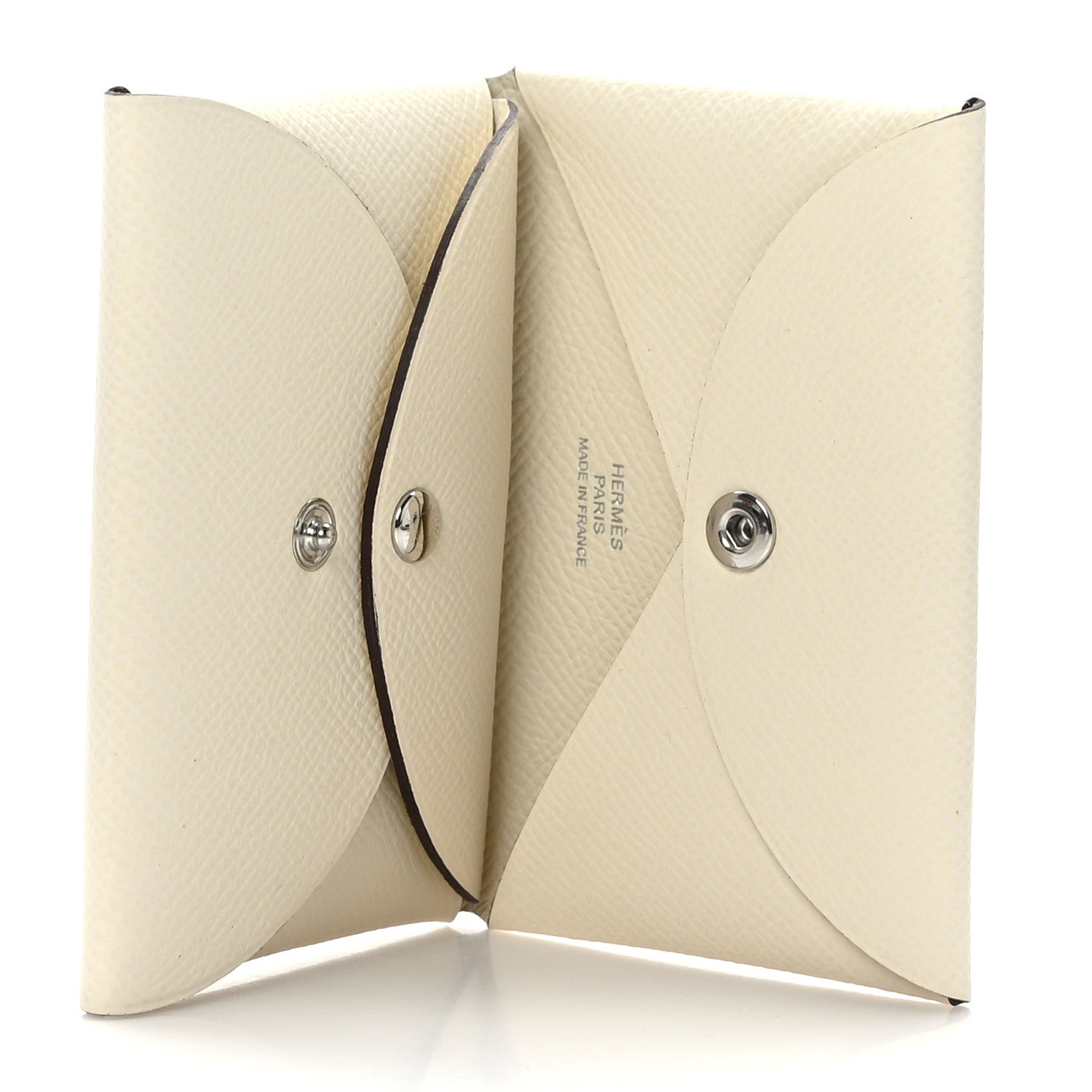 Hermes Epsom Calvi Duo Card Case Craie 5 of 8