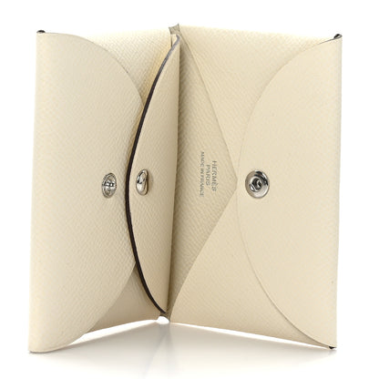 Hermes Epsom Calvi Duo Card Case Craie 5 of 8