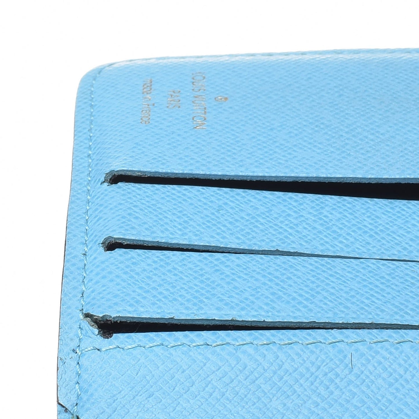 Monogram Groom Compact Zip Wallet Blue