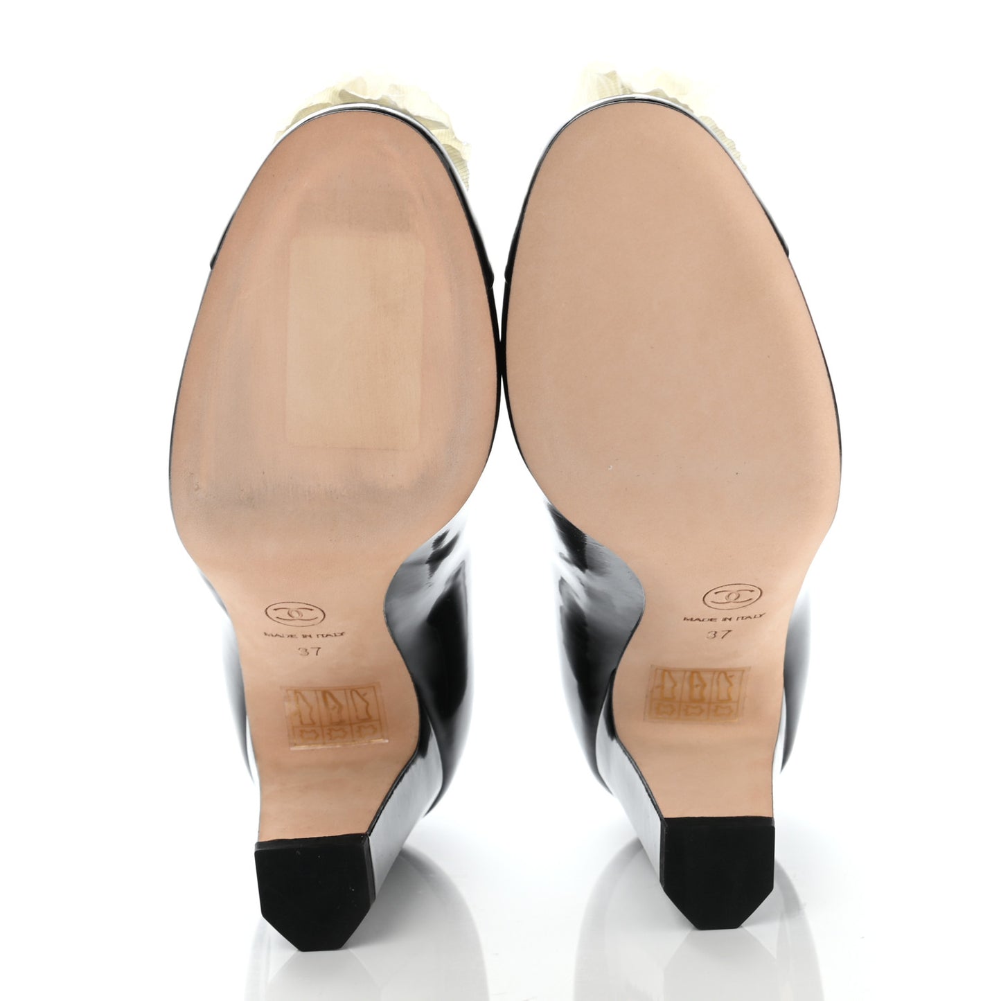 Patent Camellia CC Cap Toe Pumps 37 Black