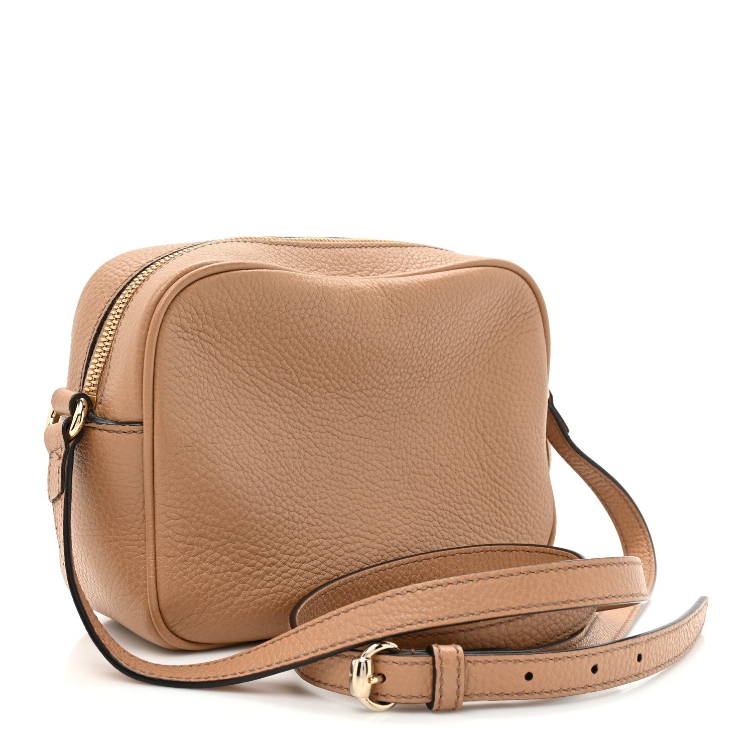 Gucci Pebbled Calfskin Small Soho Disco Bag Camelia 3 of 13