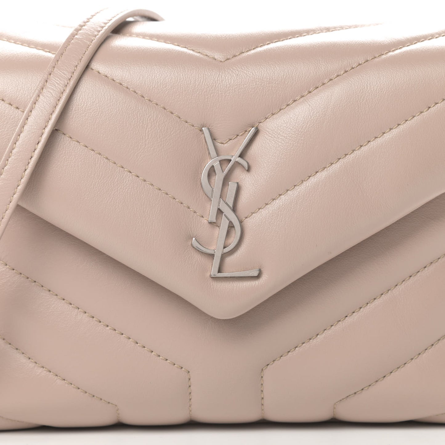 Calfskin Y Quilted Monogram Toy Loulou Satchel Light Natural
