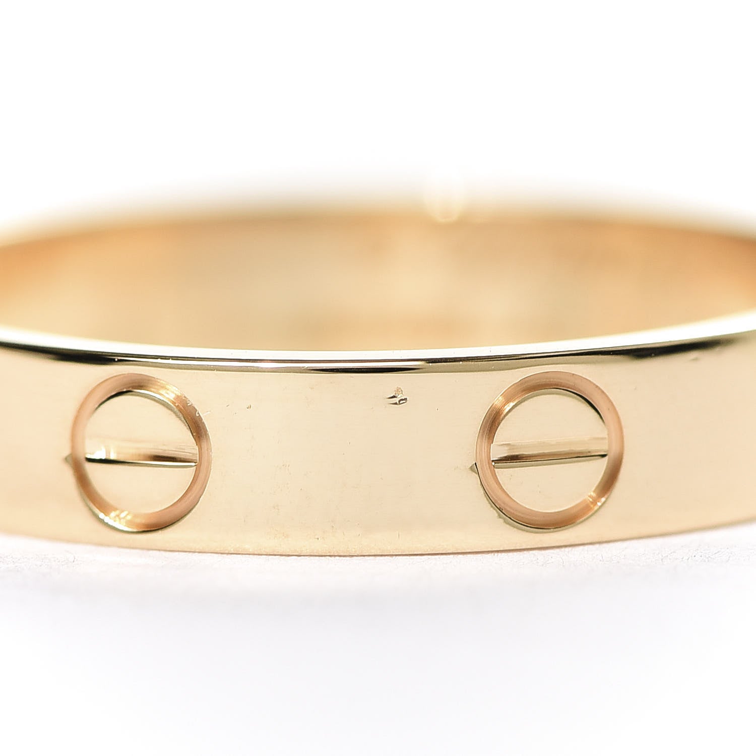 Cartier 18K Yellow Gold 3.5mm LOVE Wedding Band Ring 55 7.25 5 of 6