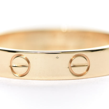 Cartier 18K Yellow Gold 3.5mm LOVE Wedding Band Ring 55 7.25 5 of 6
