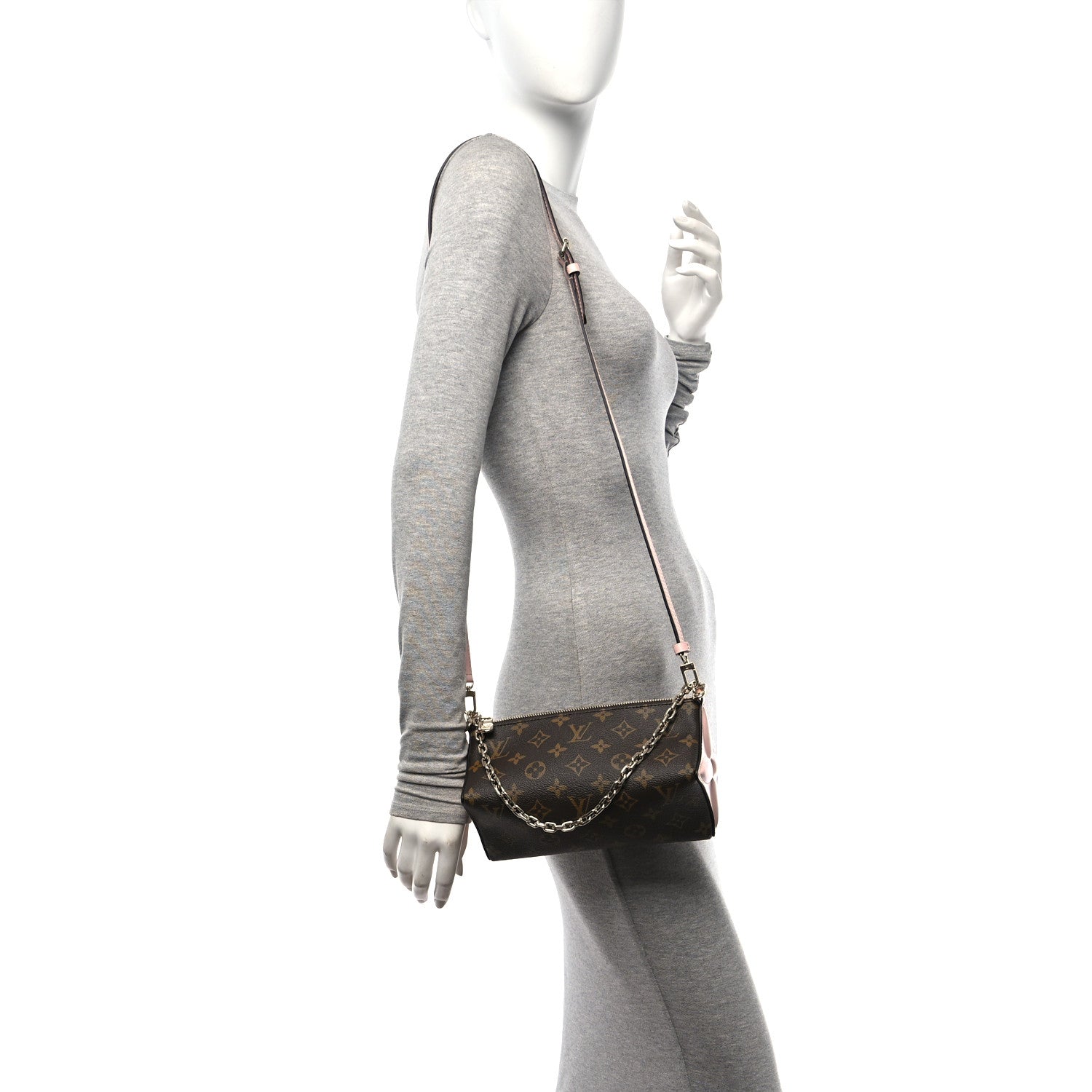 Louis Vuitton Monogram Bloom Pouch Rose Jasmin 2 of 9