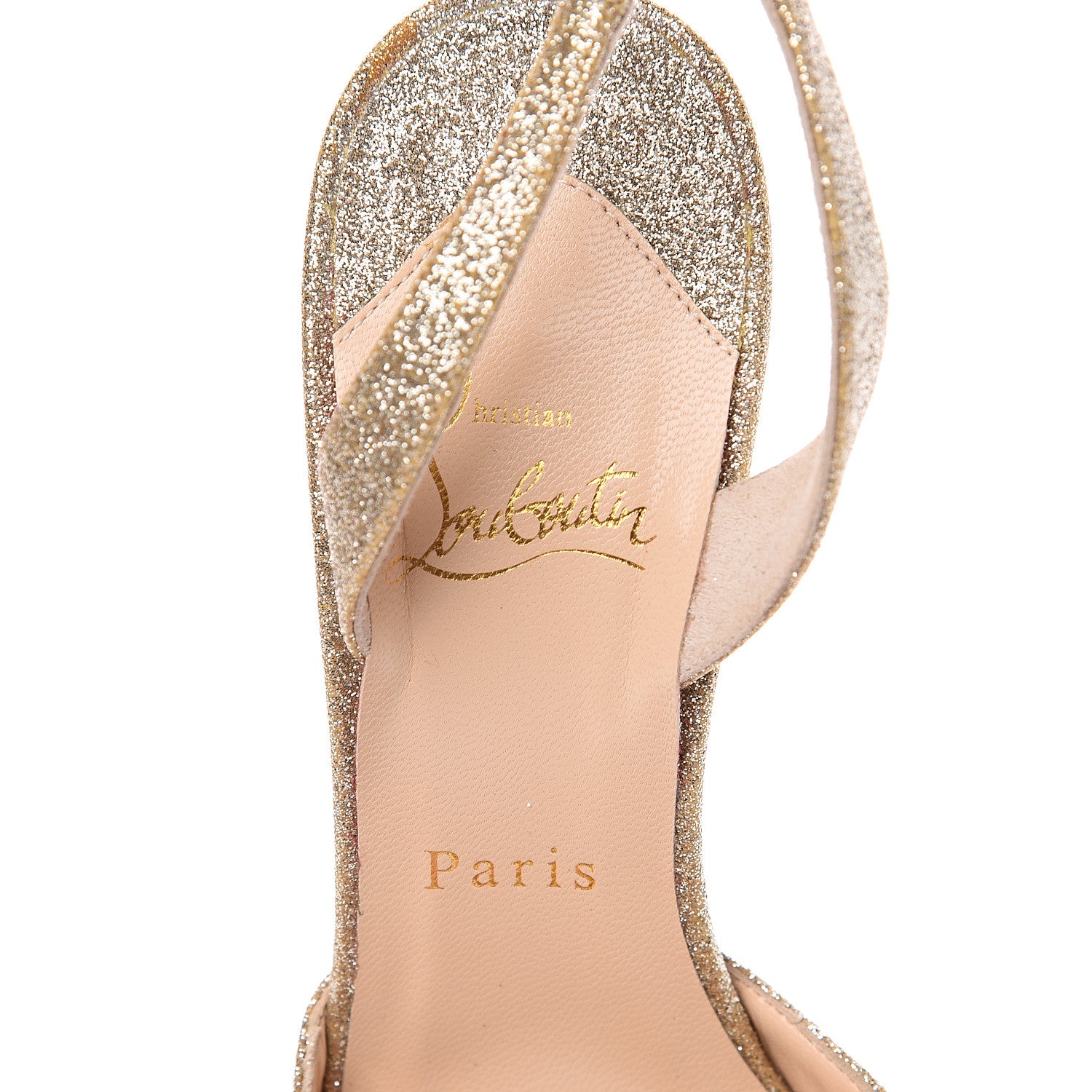 Christian Louboutin Glitter Ever 100 Pumps 38 Platine 7 of 12