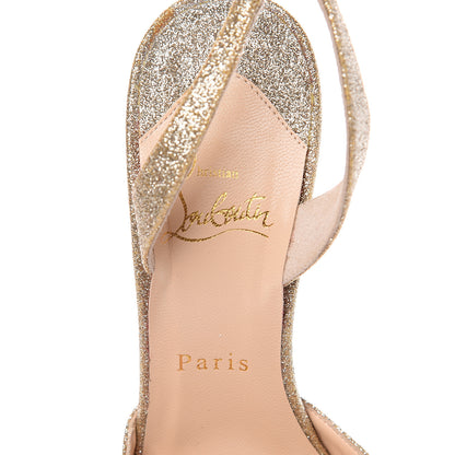 Christian Louboutin Glitter Ever 100 Pumps 38 Platine 7 of 12